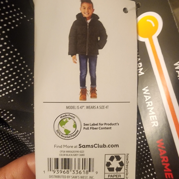 Boys Size 6 Winter Puffer Jacket (Brand New) - Picture 6 of 6